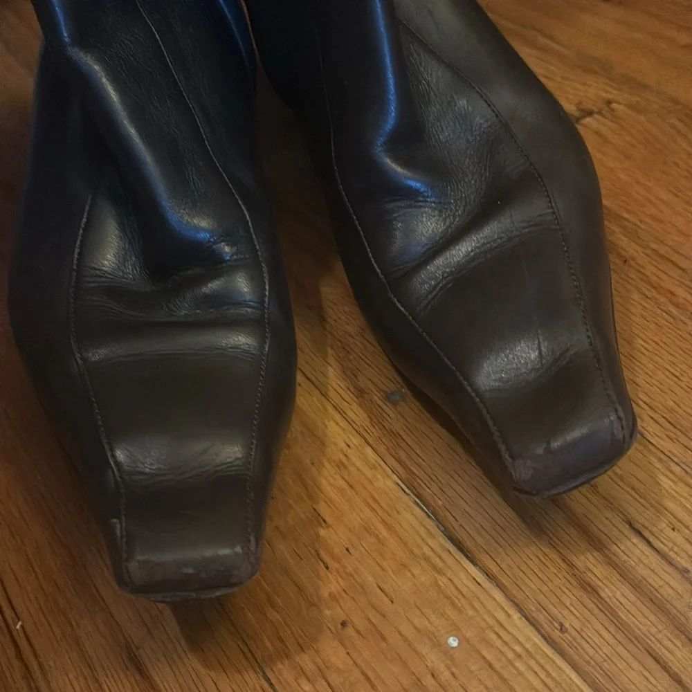 Gucci Brown Leather Heeled Boots - Picture 11 of 12